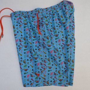 BEACH BROS BLUE CINCO DE MAYO BATHING SUIT XXL